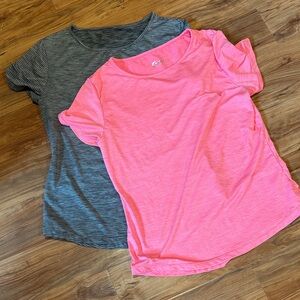 Ladies Striped Pink and Striped Gray Shirts by ZYIA